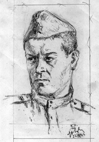Ефрейтор Кравченко Г.С. Уголь. 1945
