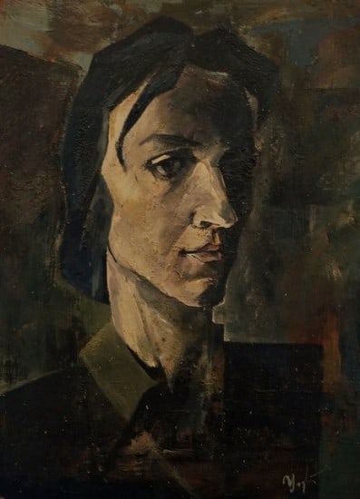  Дмитрий Учуваткин. Автопортрет. 1977 год