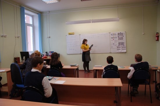 Татьяна Петровна Третьякова ведет урок математики