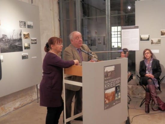 На открытии выставки в городском музее Тюбингена,  посвященном 100-летию Первой мировой войны 