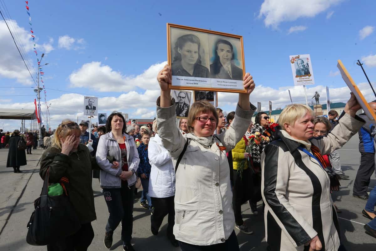 "Бессмертный Полк" в Петрозаводске. 9 мая 2015 года. Фото Владимира Ларионова