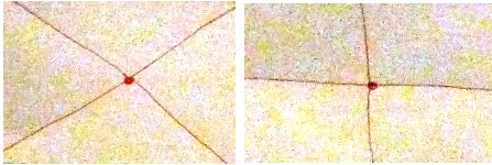 Рис. 4. Крестики диагональные и прямые