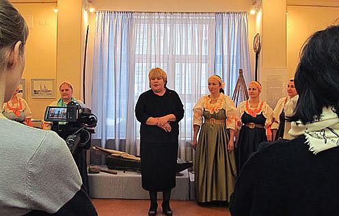 Директор музея-заповедника «Кижи Елена Богданова открывает выставку