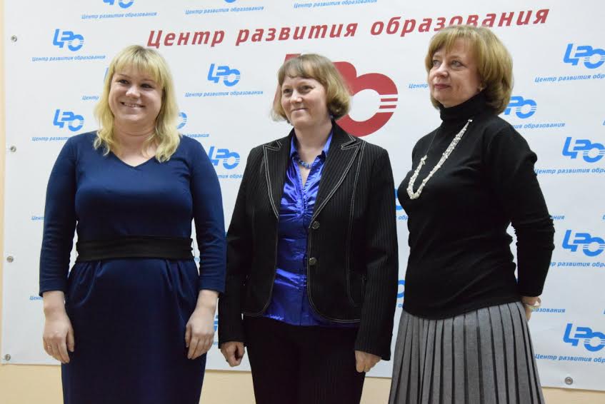 Финалисты номинации "Учитель" (слева направо): Анна Кривобок, Светлана Телышева, Елена Филимонова