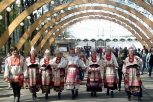 Вепсский народный хор на выставке в Сокольниках