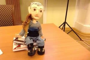 Эту куклу, изображающую Григория Фукса, подарили ему к 80-летию друзья