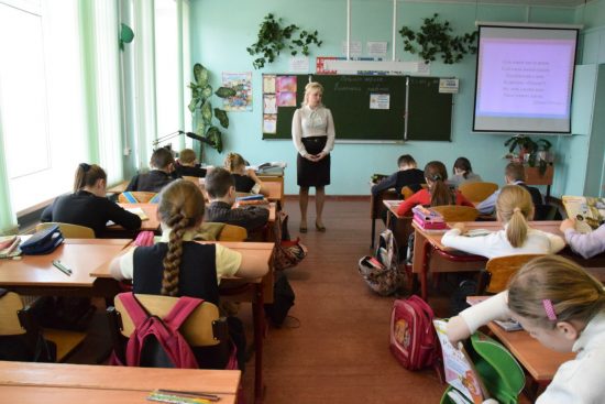 В сельской школе. Фото Марии Голубевой