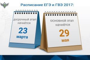 Утверждено расписание ЕГЭ-2017