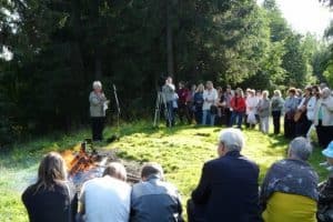 Наталья Ларцева на Цветаевском костре