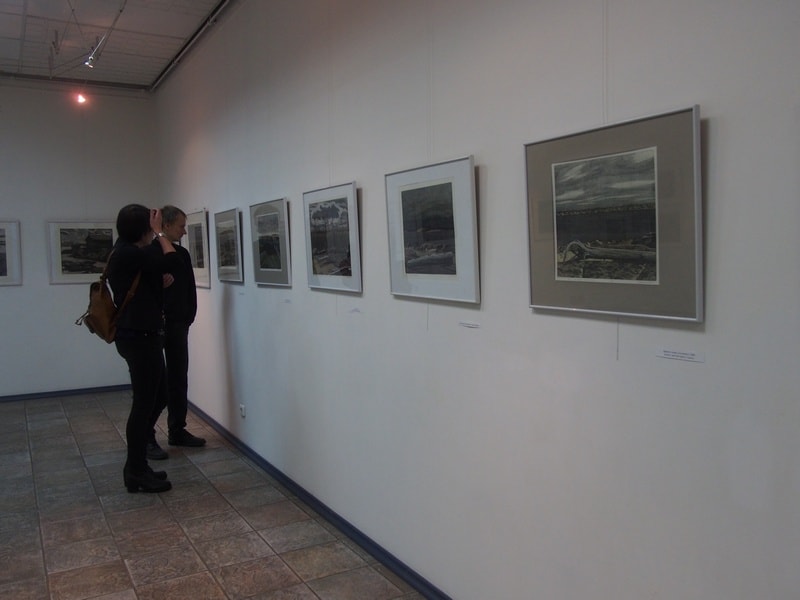 В Городском выставочном зале Петрозаводска открылась выставка мастера офорта Олега Юнтунена. Фото Ирины Ларионовой