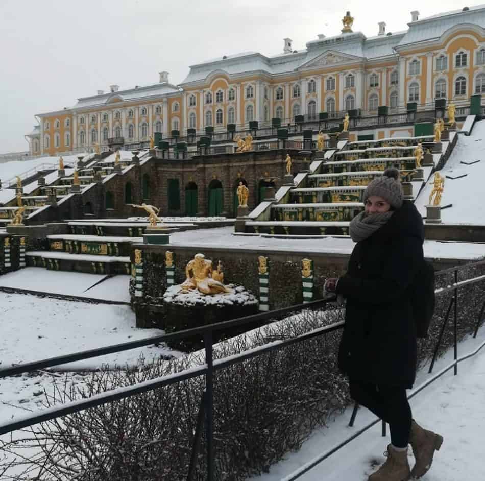 Джулия Андреоцци в Петергофе