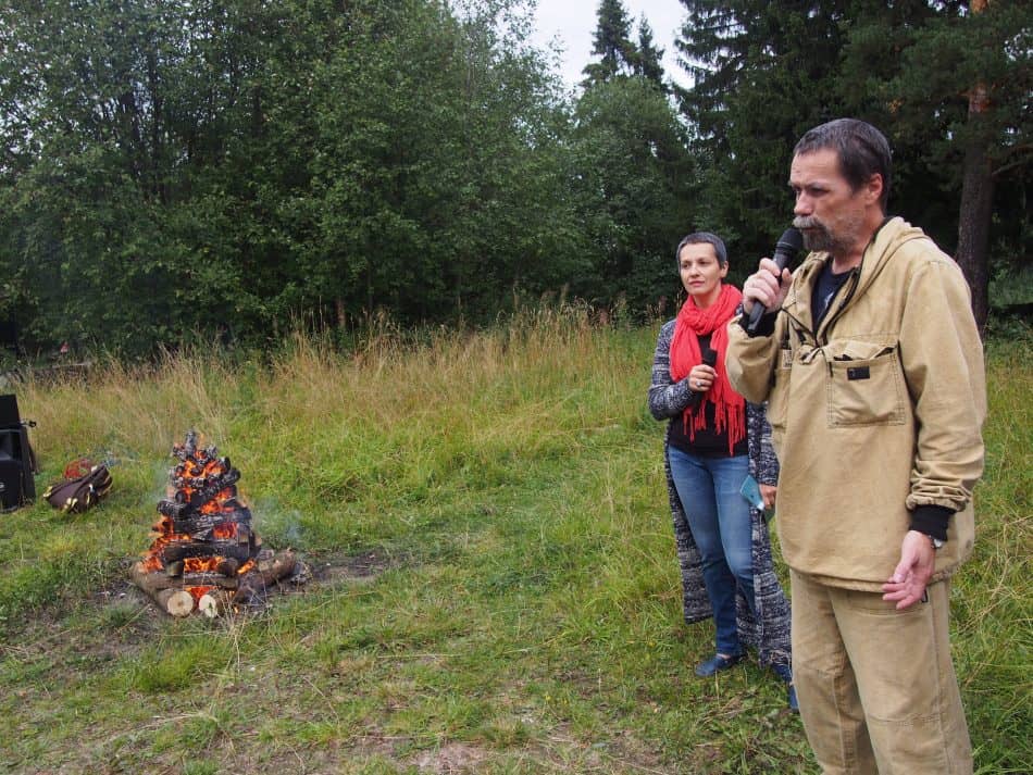 Композитор Олег Гуреев и актриса Наталья Антипина неизменные участники Цветаевских костров