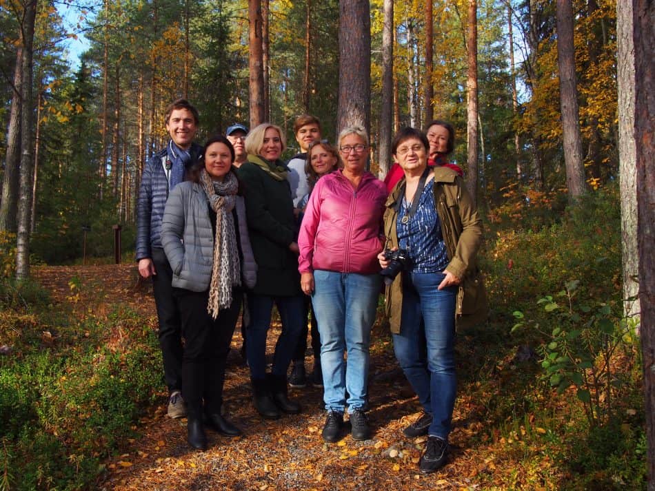 Фото на память с хозяйкой отеля Бриттой-Енсон Линдваль и Тамарой Сушко (справа)