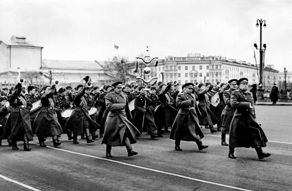 7 ноября 1959 года. Парад на площади Кирова в Петрозаводске