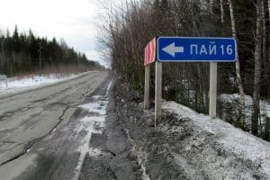 Дорога на Пай, как и многие другие в Карелии, оставляет желать лучшего. Фото Марии Голубевой