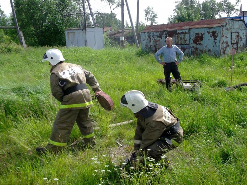 Добровольные пожарные деревни Пай 