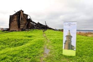 Успенская церковь в Кондопоге до и после пожара