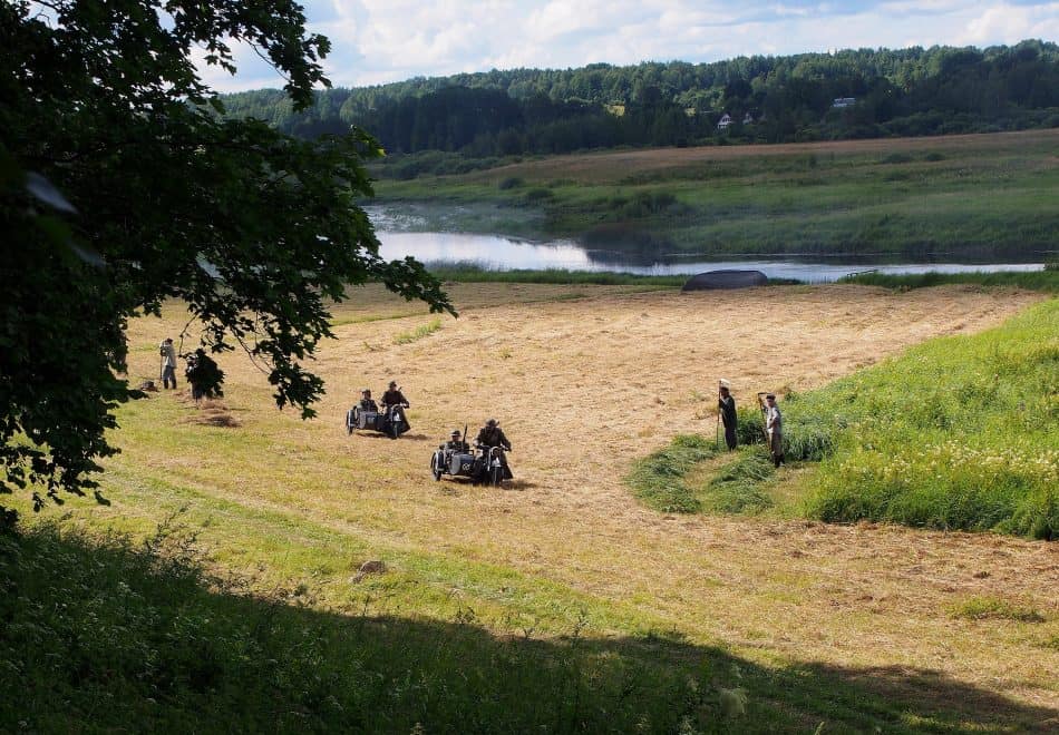 Снимается кино в Михайловском. Июль 2019 года. Фото Ирины Ларионовой