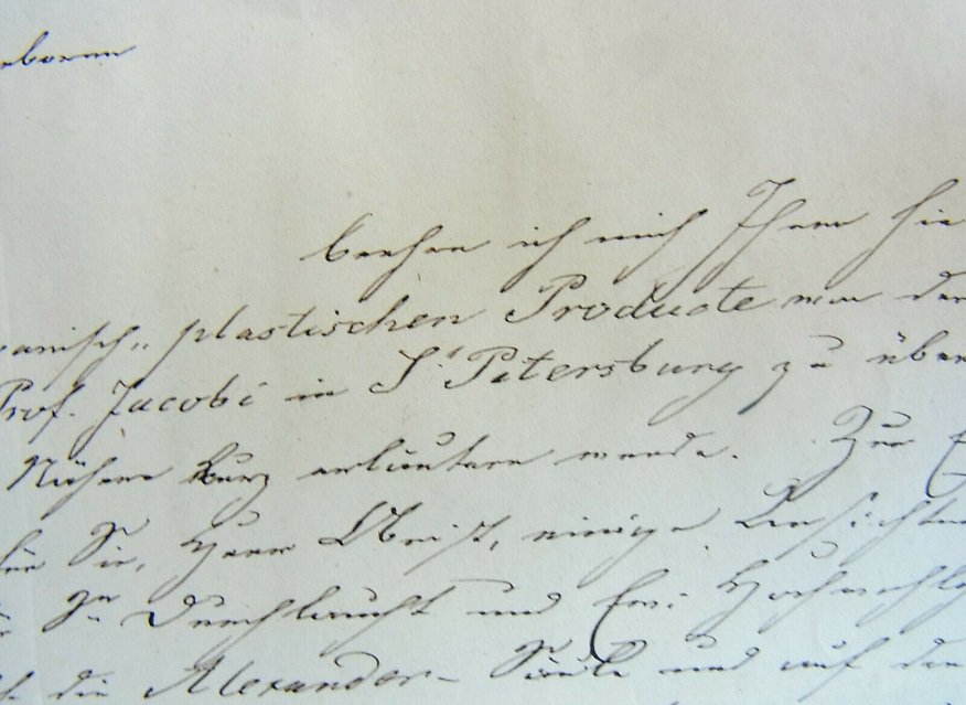 Письмо доктора Карла Майера, 1840 г.