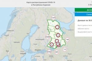 В Карелии запущена  онлайн-карта распространения коронавируса