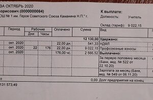 Учителя продолжают публиковать в соцсетях свои зарплатные листки