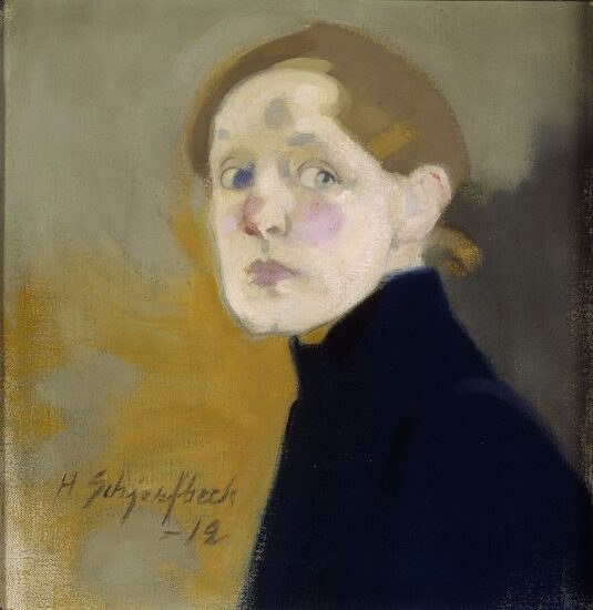 Хелене Шерфбек. Автопортрет. 1912